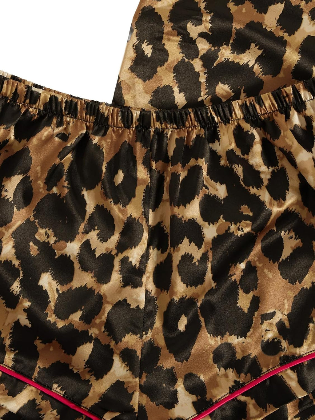Women's Three Piece Animal Print Pajama Set with Shorts and Long Pants