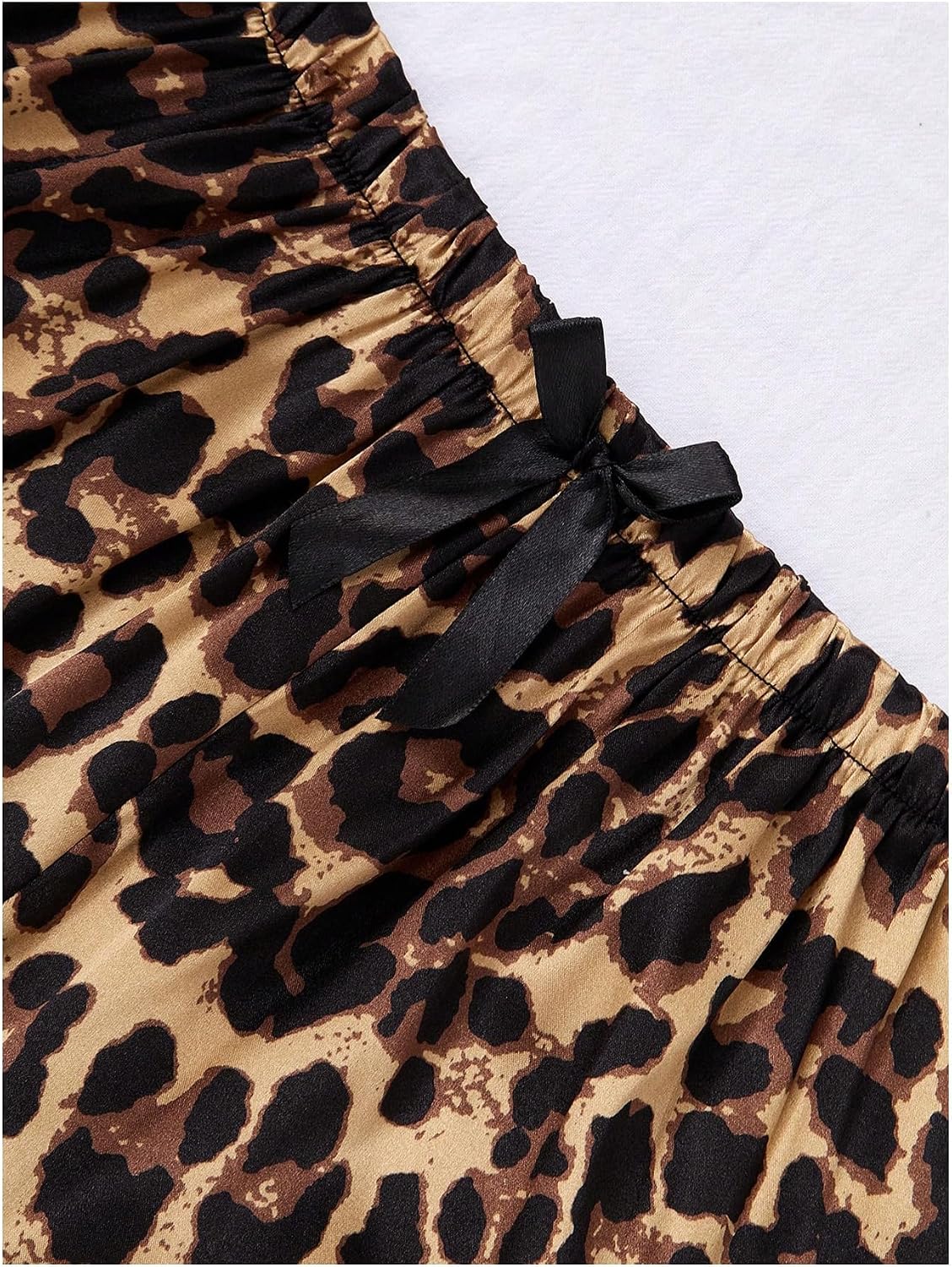 Women's Three Piece Printed Button Down Pajama Set with Shorts and Pants